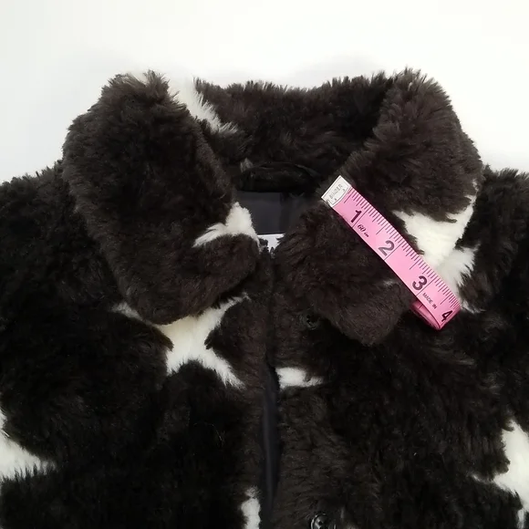 🪷4/$20🪷 Macy's Kids Epic Threads Girls Black Faux Fur White Star … - Picture 12 of 17